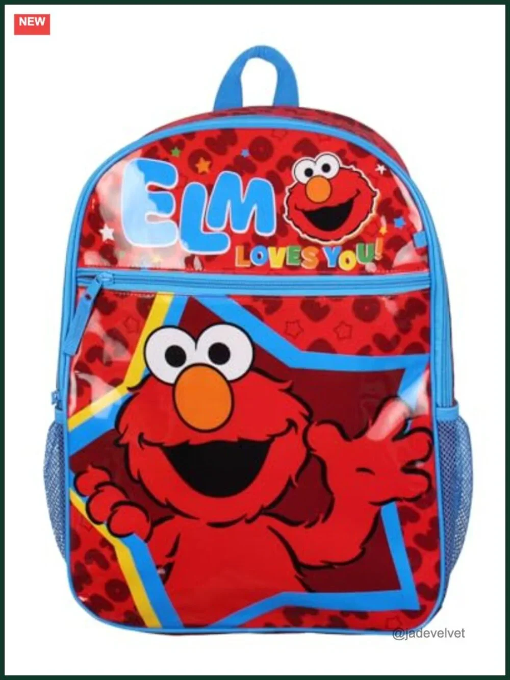 Sesame Street Elmo Kids Backpack Polyester Wipeable